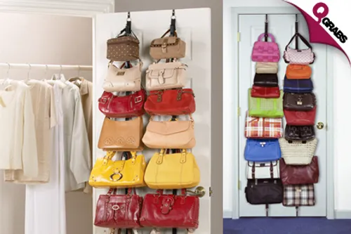 From QR29, Organize Your Closets with Adjustable Over-the-Door Bag Racks! (Up to QR118 Value)